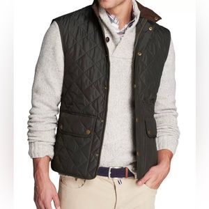 Barbour Green Vest WaterProof Lowerdale Qulited Gilet Size XL